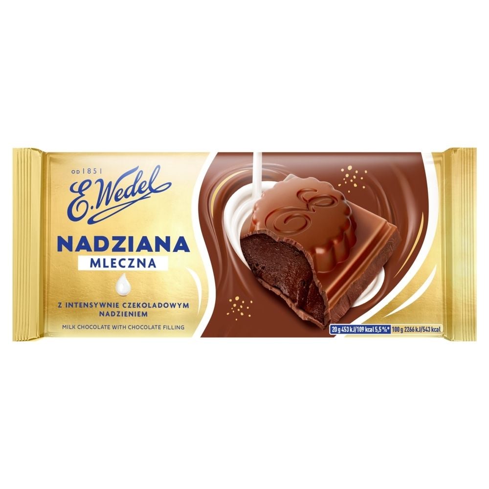 Wedel E.  Czekolada mleczna z czekoladowym nadzieniem 100 g