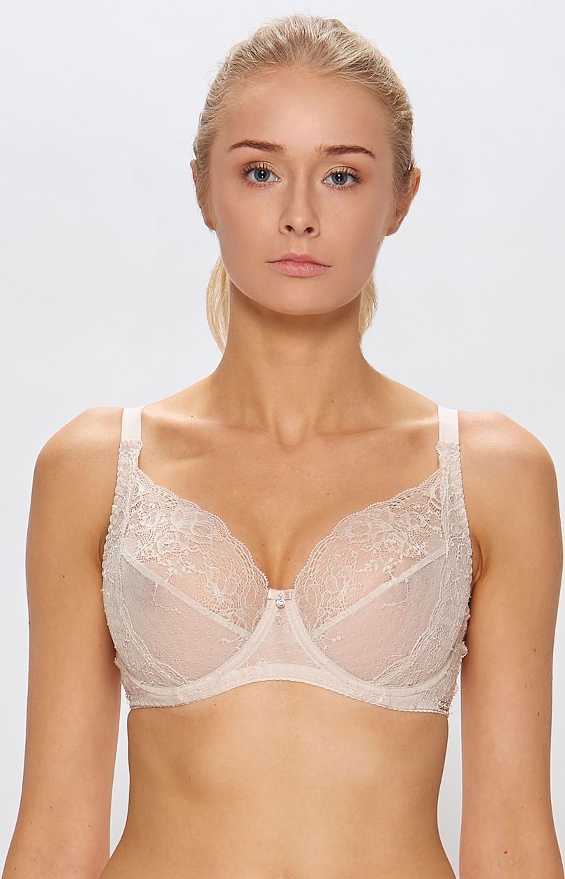 Biustonosz soft KATE/F0202/118, Kolor róż perłowy, Rozmiar 65F, Miss Fabio - Intymna