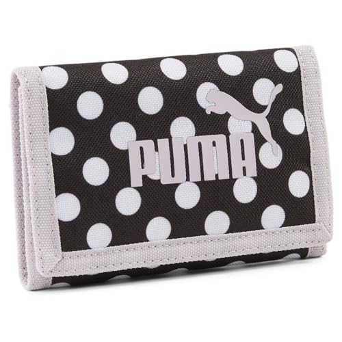 PUMA PUMA Phase AOP Wallet, portfel dla dorosłych, uniseks, PUMA Black-Polka Dot AOP, jeden rozmiar