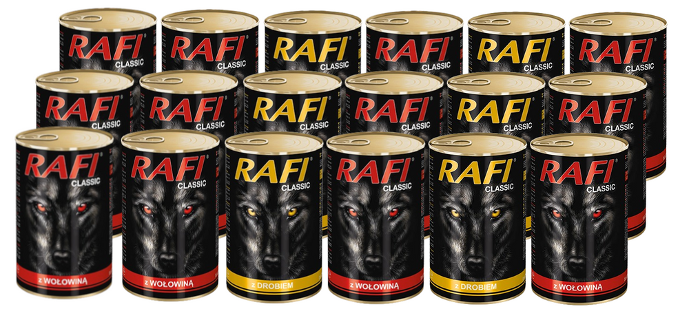 Rafi Classic MIX SMAKÓW w Sosie 18x1240g