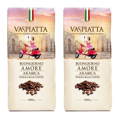Kawa ziarnista VASPIATTA Buongiorno Amore 2 x 1 kg | Bezpłatny transport