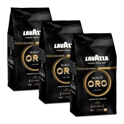 Kawa ziarnista LAVAZZA Qualita Oro Mountain Grown Arabica 3 x 1 kg | Bezpłatny transport