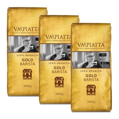 Kawa ziarnista VASPIATTA Gold Barista Arabica 3 x 1 kg | Bezpłatny transport