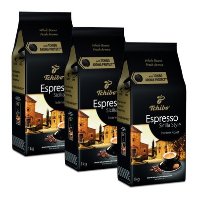Kawa ziarnista TCHIBO Espresso Sicilia Style 3 x 1 kg | Bezpłatny transport