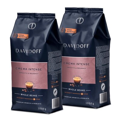 Kawa ziarnista DAVIDOFF Crema Intense 2 x 1 kg | Bezpłatny transport
