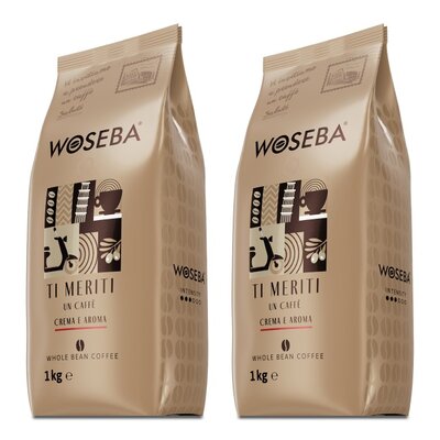 Kawa ziarnista WOSEBA Crema E Aroma 2 x 1 kg