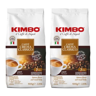 Kawa ziarnista KIMBO Caffe Crema Classico 2 x 1 kg