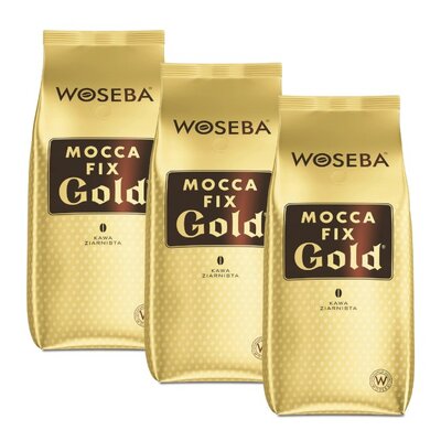 Kawa ziarnista WOSEBA Mocca Fix Gold 3 x 1 kg