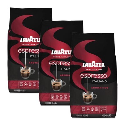 Kawa ziarnista LAVAZZA Espresso Italiano Aromatico Arabica 3 x 1 kg | Bezpłatny transport