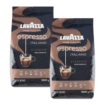 Kawa ziarnista LAVAZZA Espresso Classico 2 x 1 kg | Bezpłatny transport