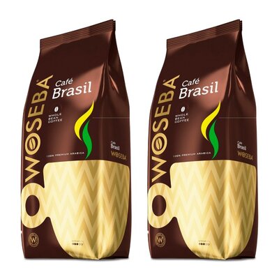 Kawa ziarnista WOSEBA Cafe Brasil Arabica 2 x 1 kg