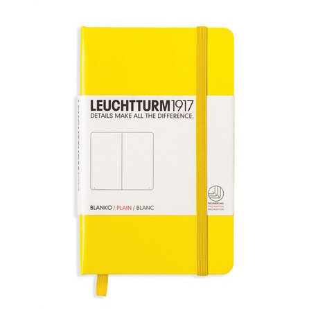 Leuchtturm, Notes Pocket, 185 stron, gładki, cytrynowy