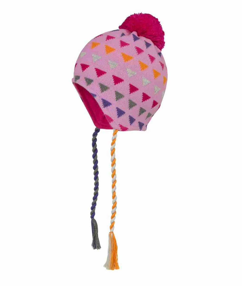 Czapka dziewczęca, mix kolorów, trójkąty, Döll