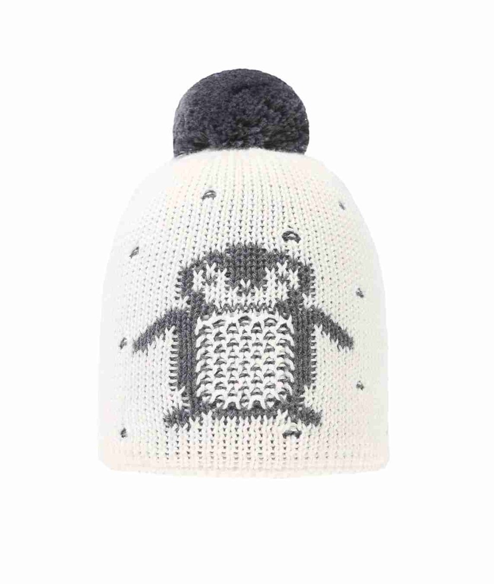 Czapka dziecięca, biała, pingwin, Döll