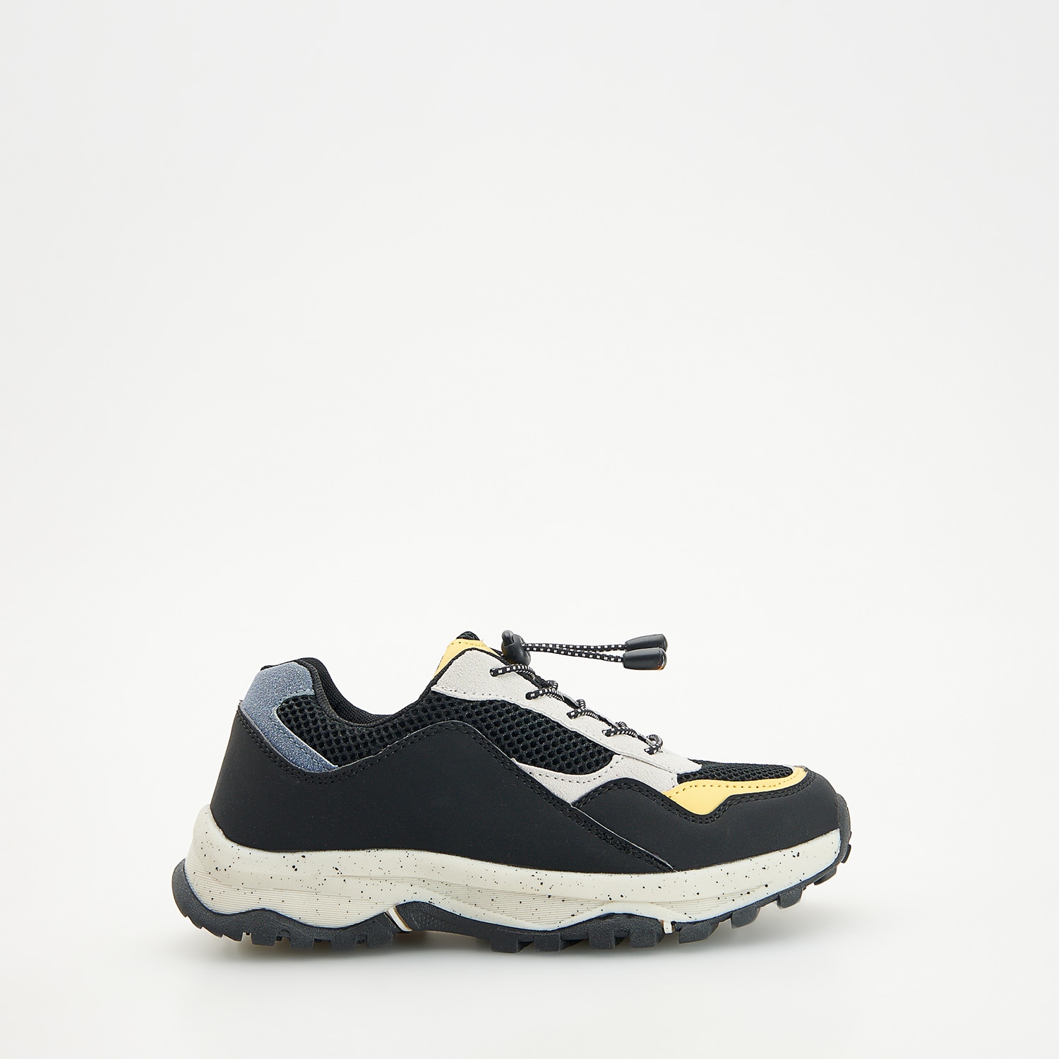 Reserved - Sneakersy z ozdobną podeszwą - Czarny