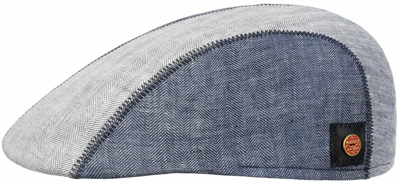Kaszkiet Lniany Prince Twotone by Mayser, niebieski, 60 cm