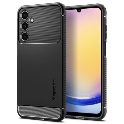 Etui SPIGEN Rugged Armor do Samsung Galaxy A25 5G Czarny Matowy