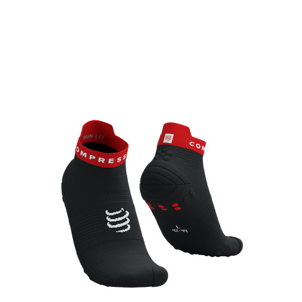 COMPRESSPORT Skarpetki do biegania krótkie ProRacing Socks V4 black/red