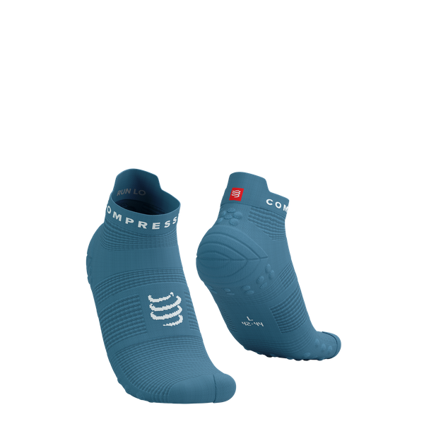 COMPRESSPORT Skarpetki do biegania krótkie ProRacing Socks V4 niagra blue/white
