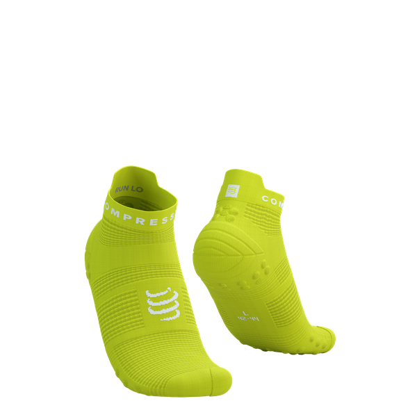 COMPRESSPORT Skarpetki do biegania krótkie ProRacing Socks V4 green sheen/white