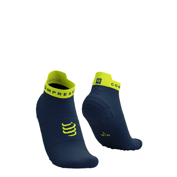 COMPRESSPORT Skarpetki do biegania krótkie ProRacing Socks V4 blues/green sheen
