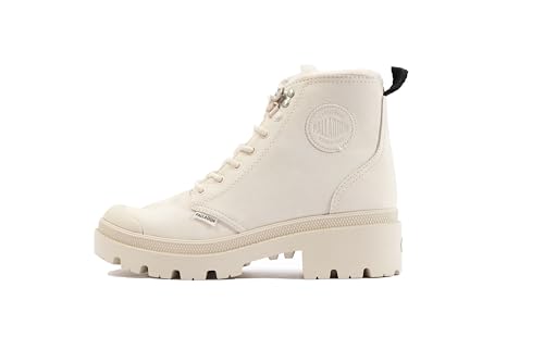 Palladium PALLABASE NBK Zip WL, trampki damskie, biały szary, 41 EU, Whitecap Szary, 41 EU