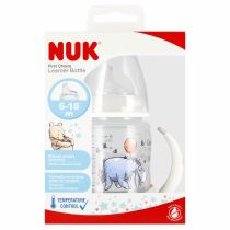Nuk Butelka 6 m+ z uchwytem First Choice Osiołek popielata 10743945 150 ml