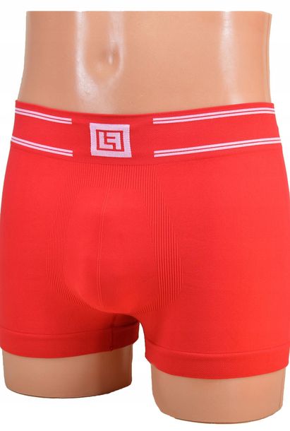Włoskie BOKSERKI męskie ANTYBAKTERYJNE red L/XL