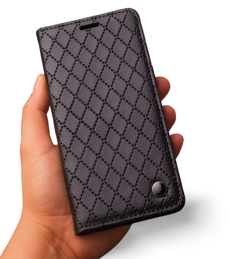 Etui Wallet Caro do Huawei P30 Lite - Czarny