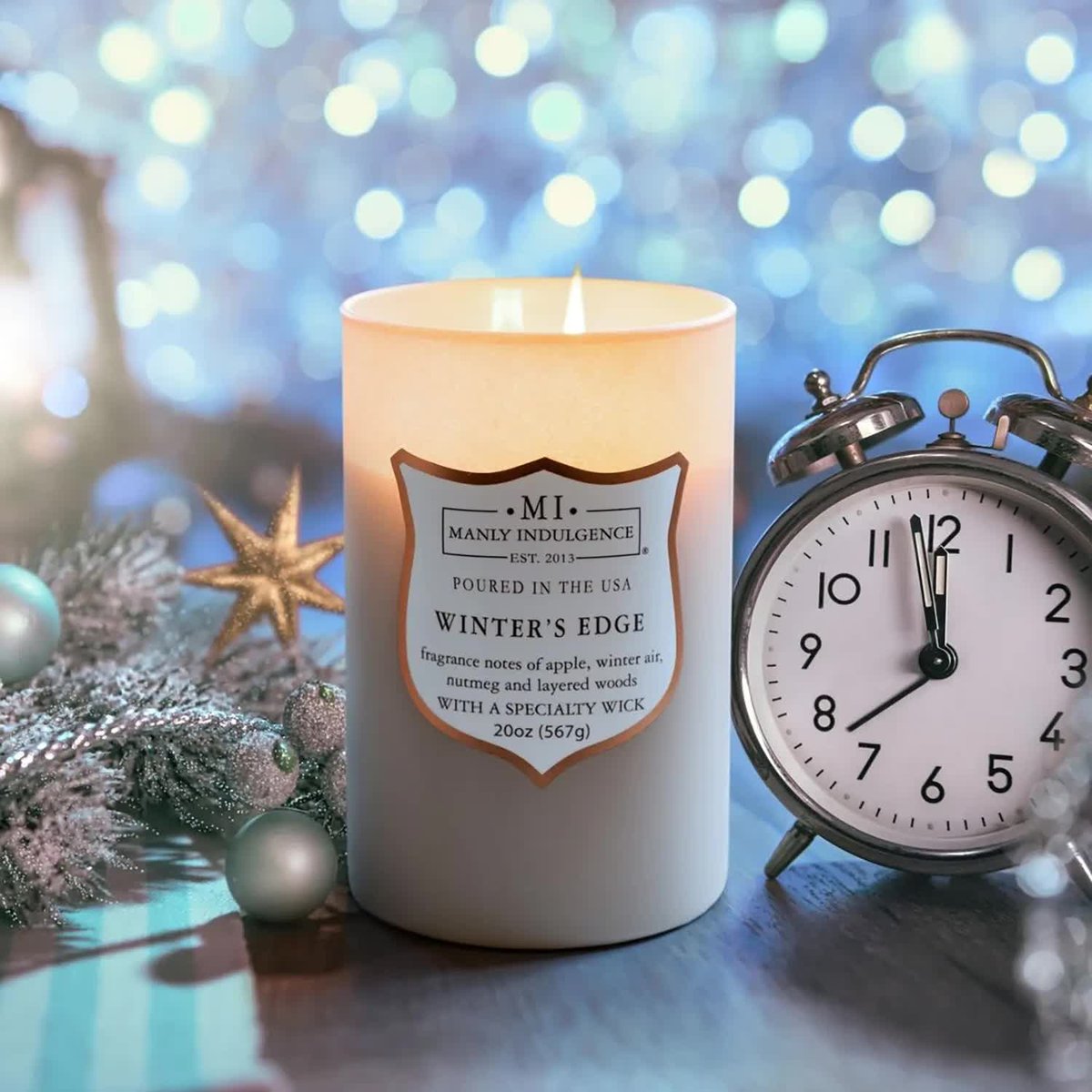 Świeca zapachowa sojowa drewniany knot w szkle Colonial Candle 566 g - Winter's Edge