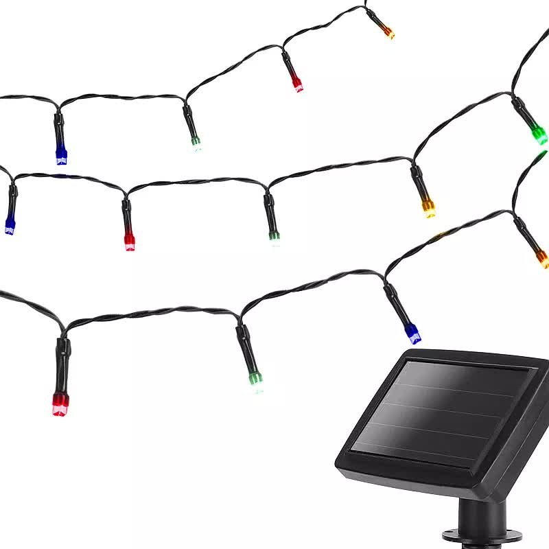 Sznur Lampek Solarnych 100 Led 10M Łańcuch Do Oplatania Pni Roślin