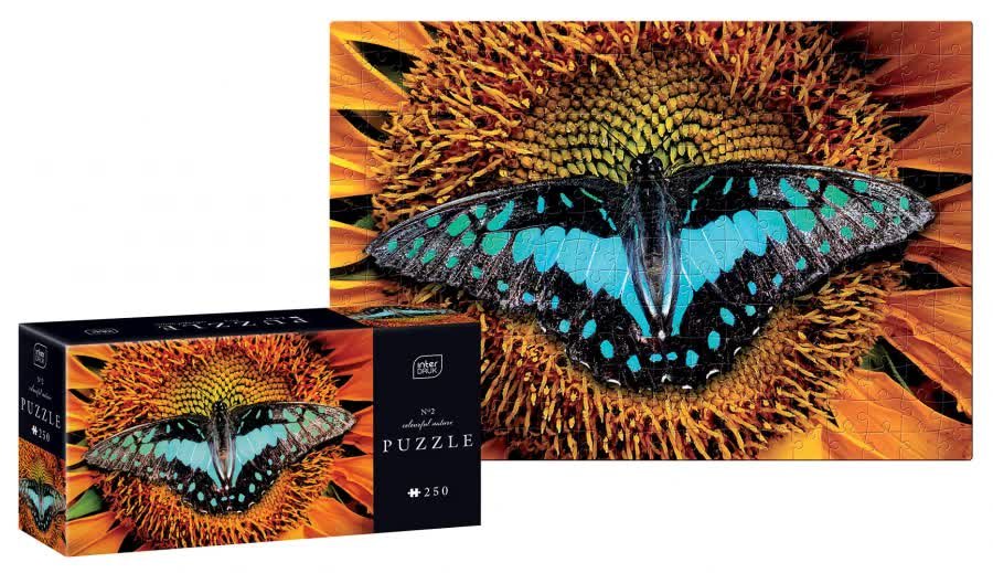 Puzzle Colourf Nat Butterf Interdruk, 250 el.