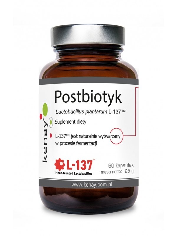 Kenay, Postbiotyk Lactobacillus Plantarum L-137, 60 Kaps.
