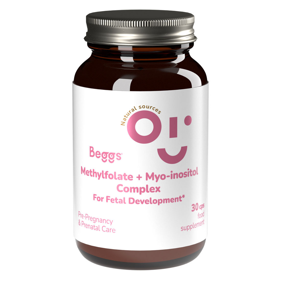 Beggs, Methyfolate + Myo Insitol Complex, 30 Kaps.