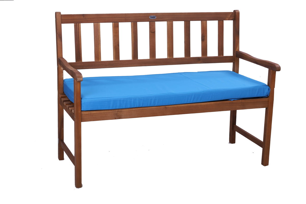 Siedzisko na ławkę, 150x60x7cm, poduszka na ławkę, niebieska, poduszka zewnętrzna, poduszka płaska, poduszka siedziska, poduszka na meble ogrodowe, ..