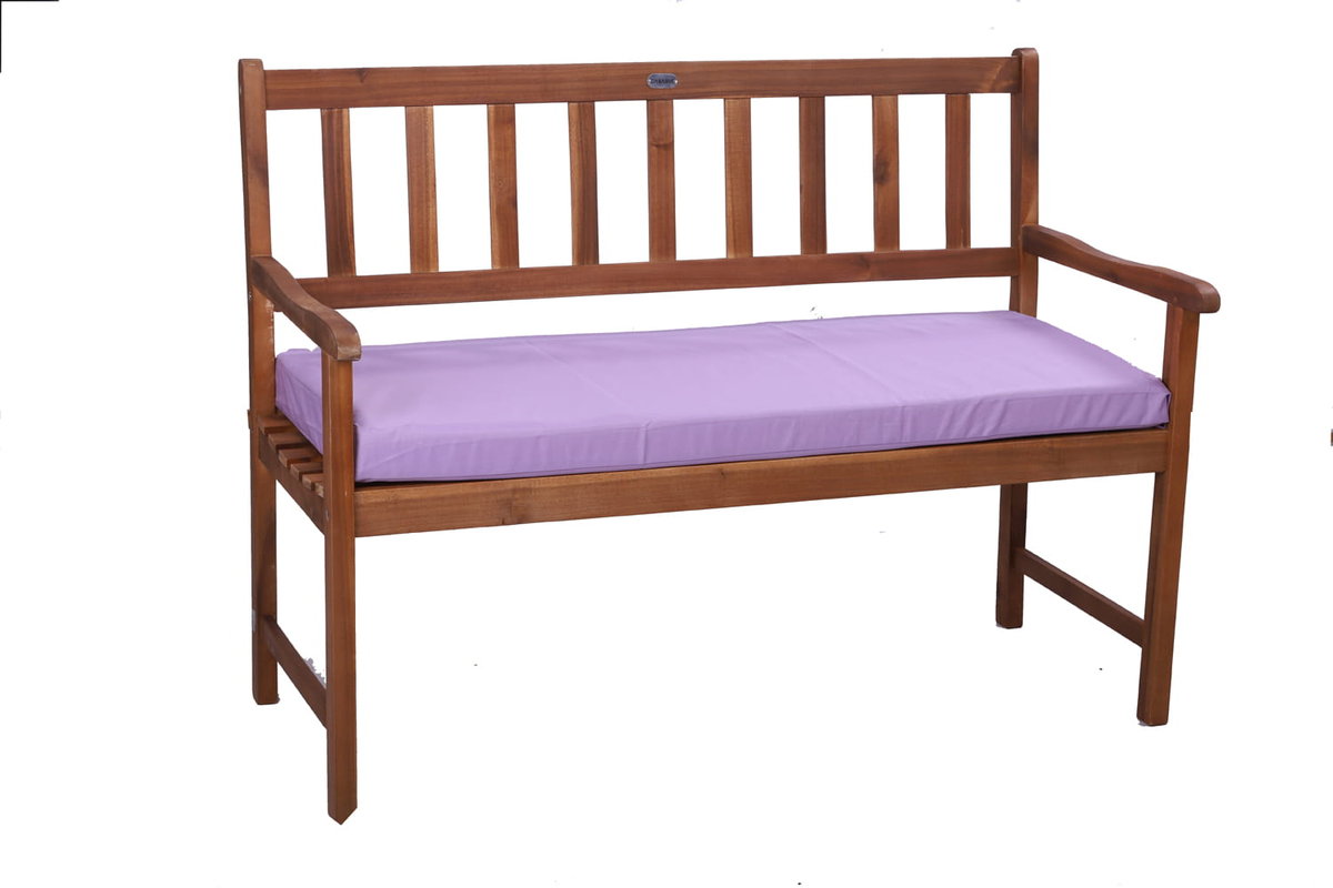 Siedzisko na ławkę, 150x60x7cm, poduszka na ławkę, jasny fiolet, poduszka zewnętrzna, poduszka płaska, poduszka siedziska, poduszka na meble ogrodow..