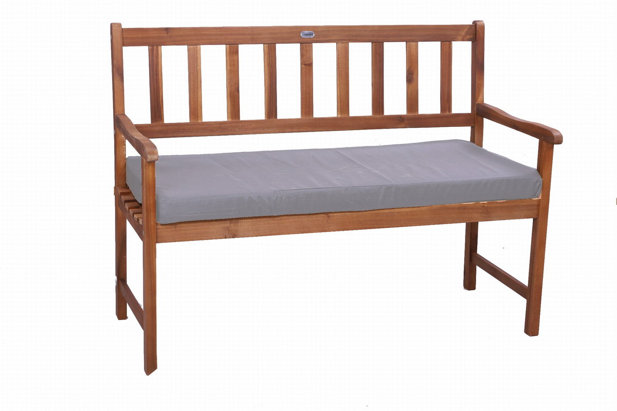 Poduszka na ławkę, 100x50x7cm, szara poduszka ogrodowa, siedzisko na ławkę, poduszka płaska, poduszka zewnętrzna, poduszka na ławkę ogrodową, podusz..