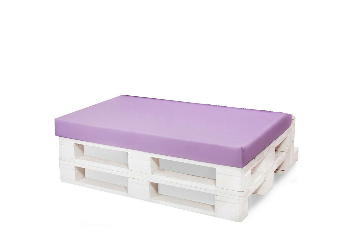 Poduszka ogrodowa lila, 120x80x10cm., siedzisko, poduszka zewnętrzna, płaska poduszka, poduszka na paletę, poduszka na meble ogrodowe/ Setgarden