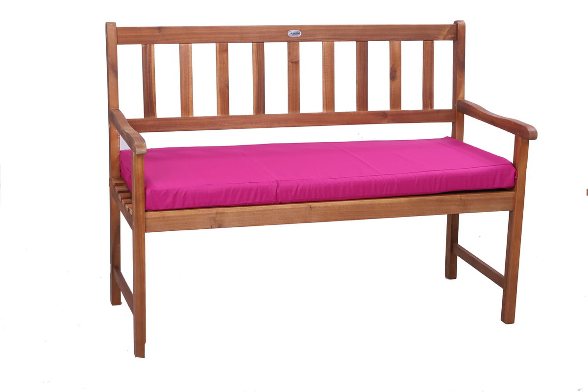 Siedzisko na ławkę, 150x60x7cm, poduszka na ławkę, różowa, poduszka zewnętrzna, poduszka płaska, poduszka siedziska, poduszka na meble ogrodowe, pod..