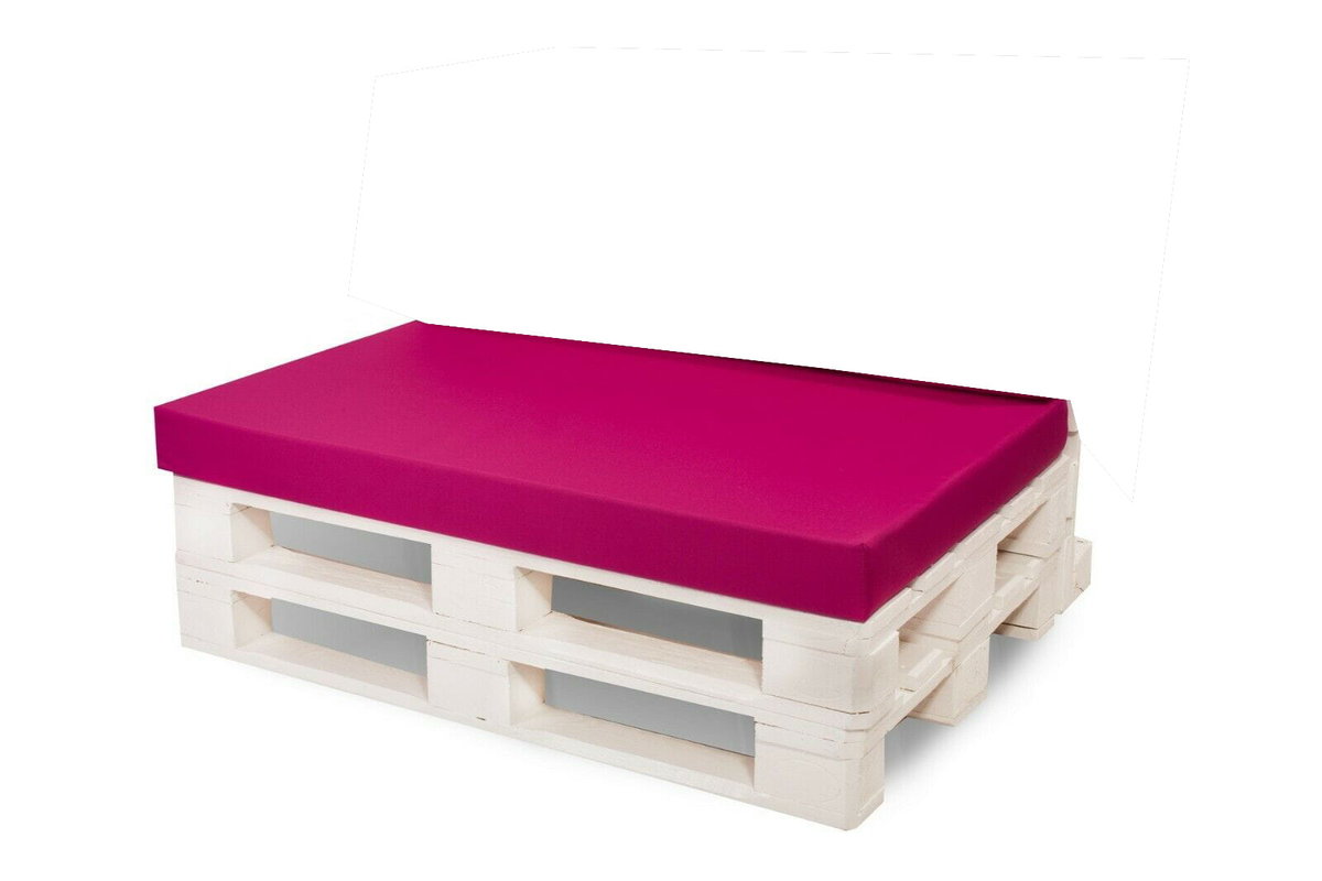 Poduszka na paletę, 120x60x10cm, płaska poduszka różowa, siedzisko, poduszka ogrodowa, poduszka zewnętrzna, poduszka na meble z palet/ Setgarden