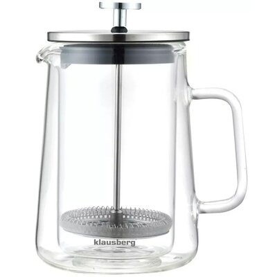 SK ZAPARZACZ DO KAWY/HERBATY 0,60L FRENCH PRESS KLAUSBERG KB-7683 emix