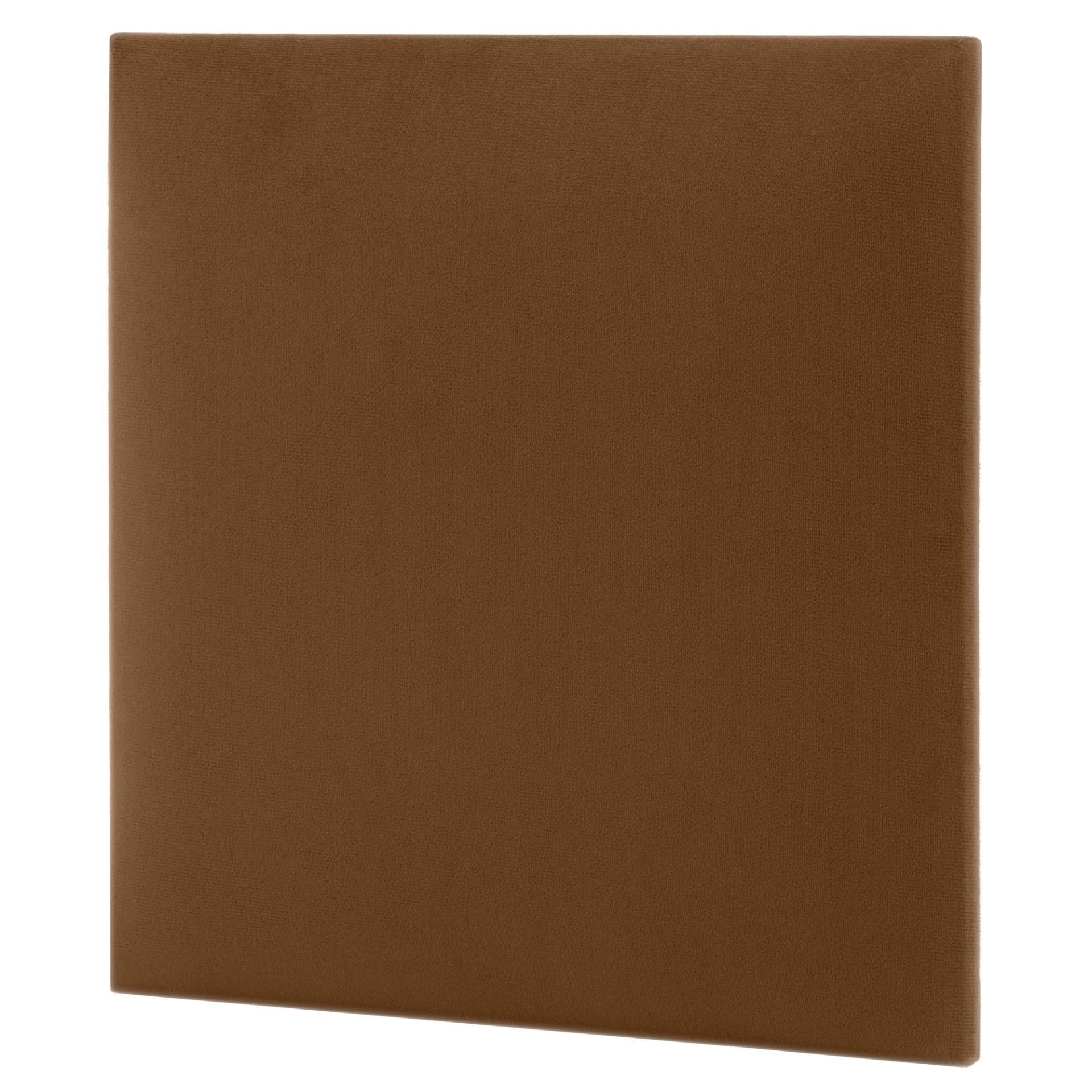 PANEL ŚCIENNY TAPICEROWANY 3D KWADRAT 30x30 CM MIODOWY T26 WELUROWY