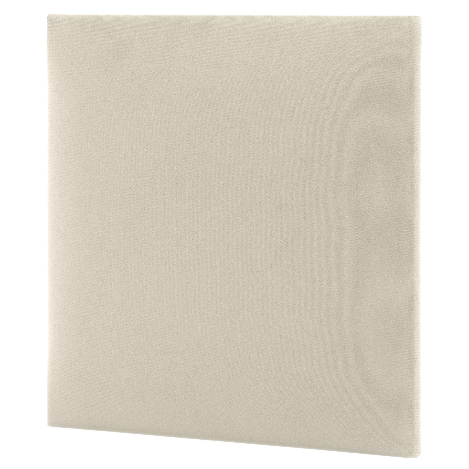 PANEL ŚCIENNY TAPICEROWANY 3D KWADRAT 30x30 CM KREMOWY T07 WELUROWY