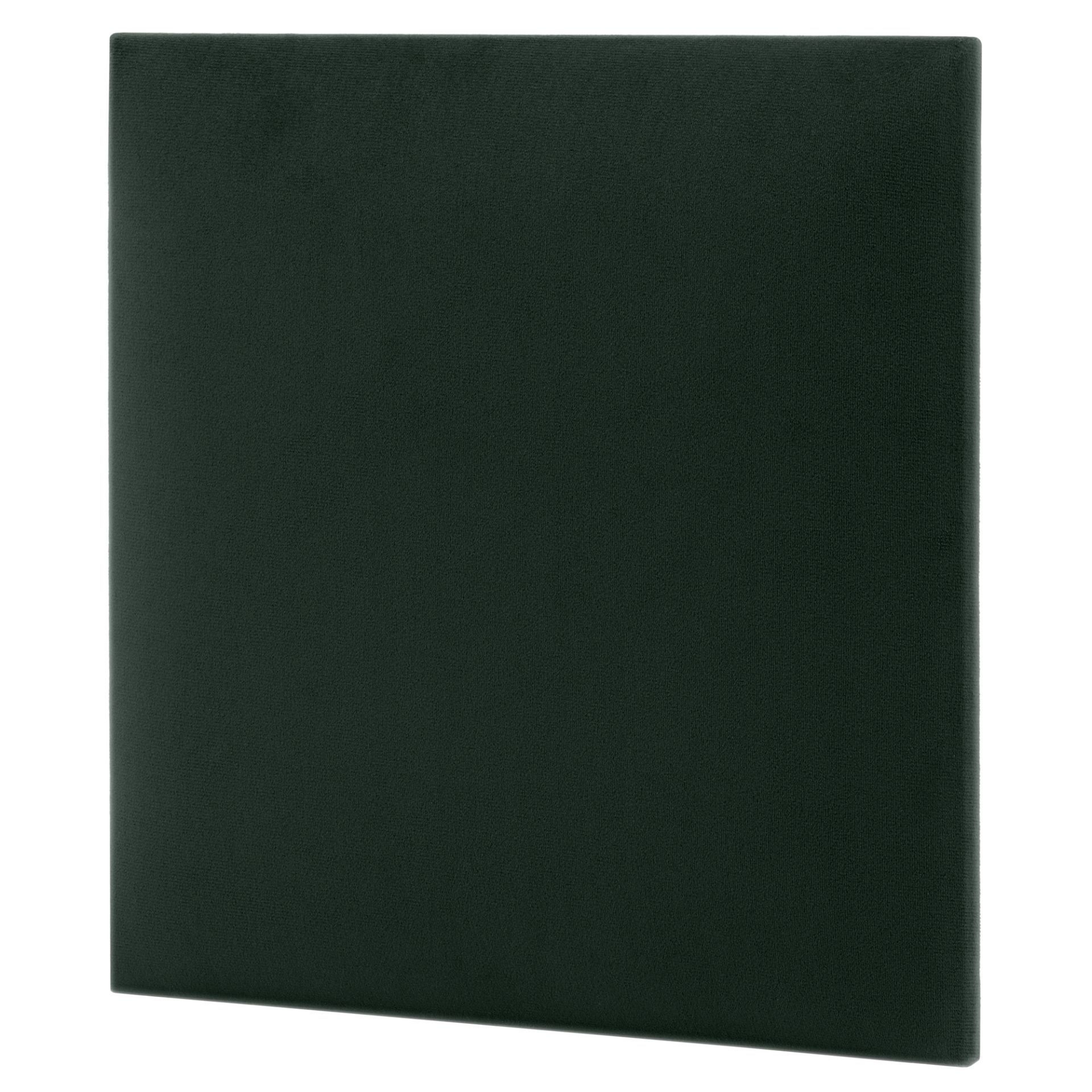 PANEL ŚCIENNY TAPICEROWANY 3D KWADRAT 30x30 CM BUTELKOWA ZIELEŃ T28 WELUROWY