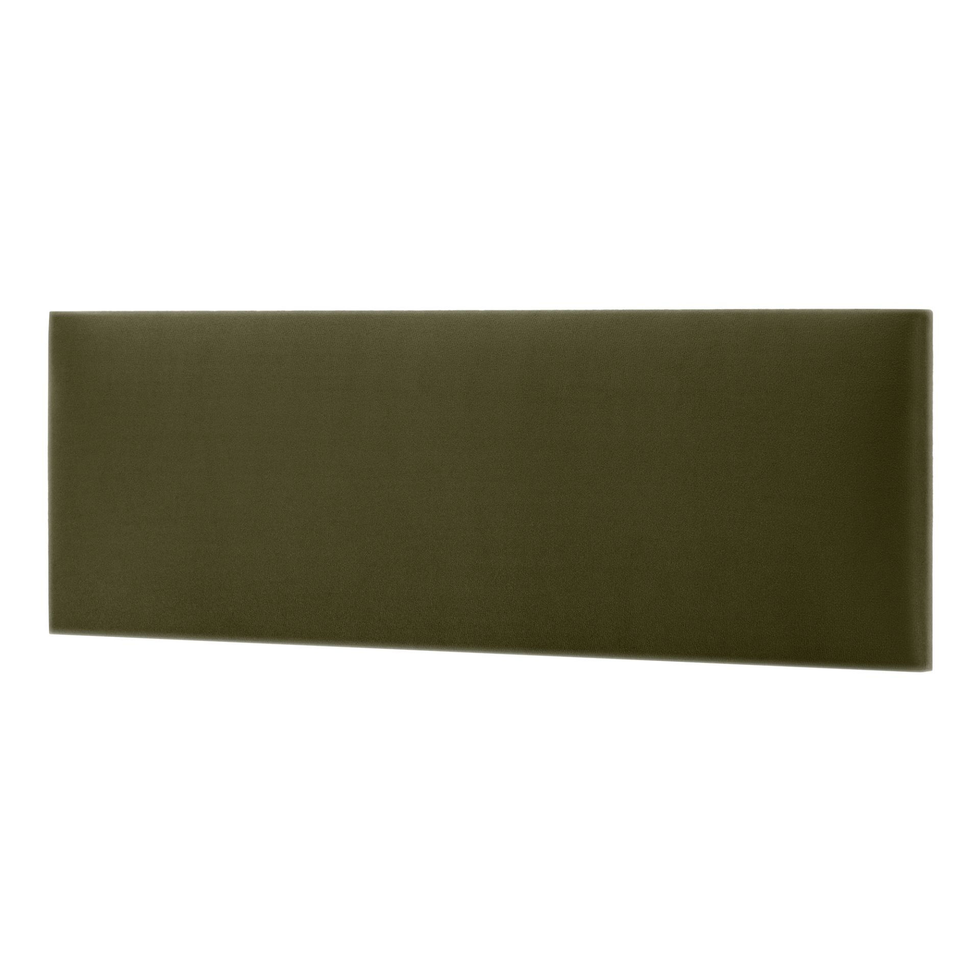 Panel Ścienny Tapicerowany 3D Prostokąt 60X30 Cm Khaki T27 Welurowy