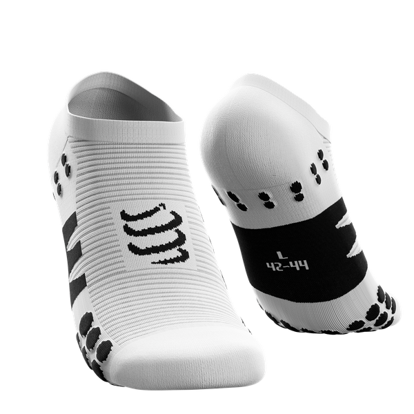 COMPRESSPORT Skarpetki do biegania krótkie NO SHOW SOCKS white/black