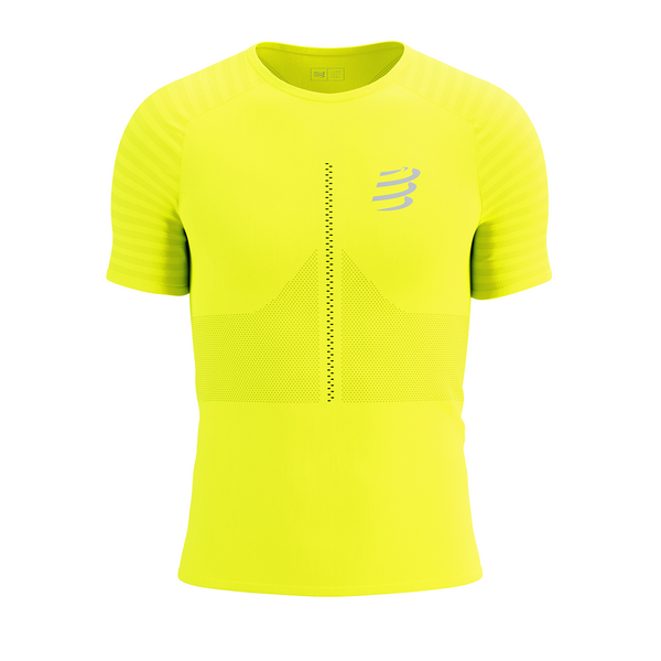 COMPRESSPORT Koszulka biegowa RACING SS T-SHIRT safe yellow