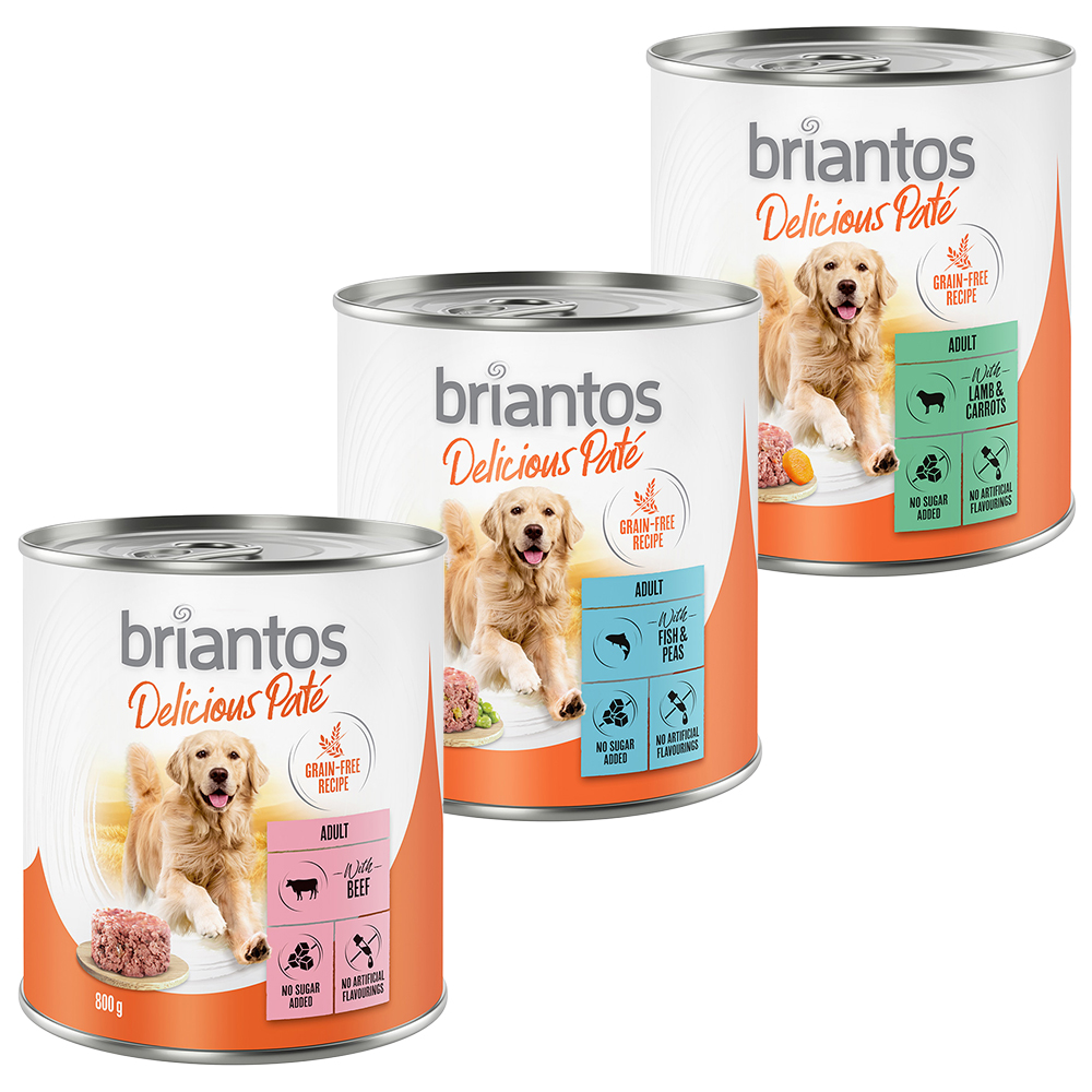 10 + 2 gratis! Briantos Delicious Paté, 12 x 800 g - Pakiet mieszany