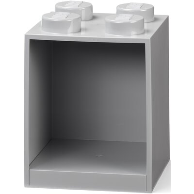 Dziecięca szara półka ścienna LEGO® Brick 4