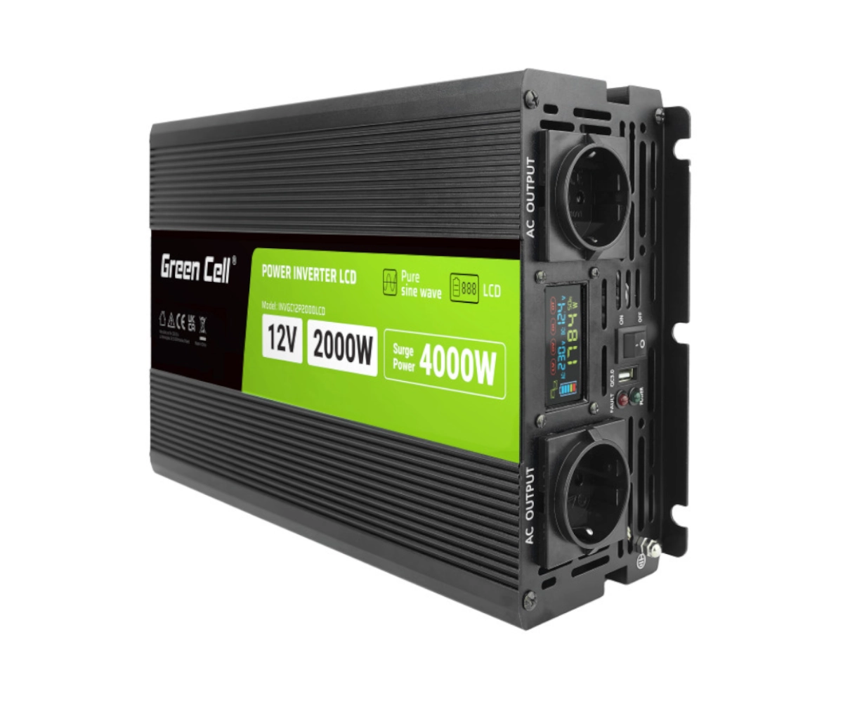 Green Cell Inwerter 12V na 230V PowerInverter 2000/4000W